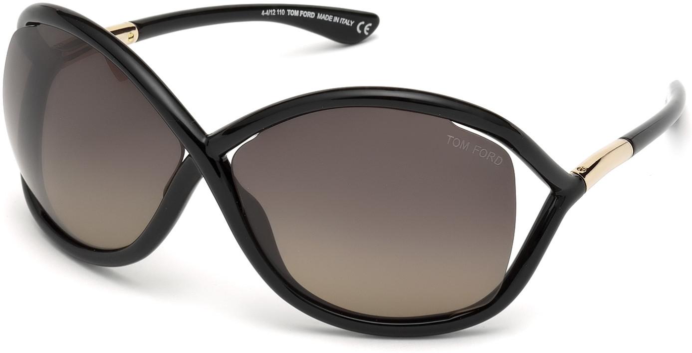 NEW Tom Ford FT 0009 Sunglasses 01D Shiny Black 100% AUTHENTIC - Afbeelding 1 van 1